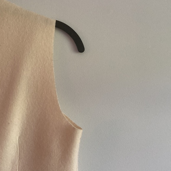 CUSTOM Ralph Lauren Wool Felt Dress Sz S - Picture 9 of 12